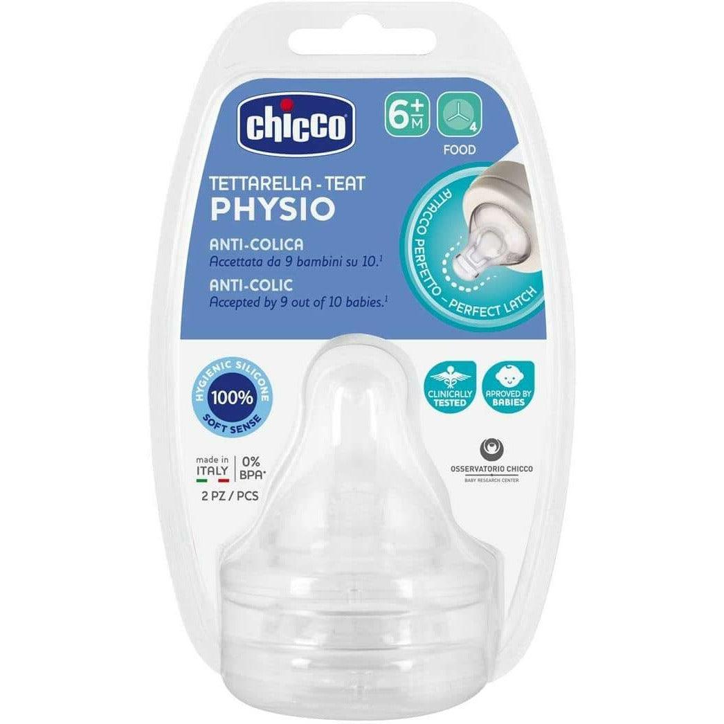 Chicco Perfect-5 Silicone Food Flow Teat - 2 Pieces - Ourkids - Chicco