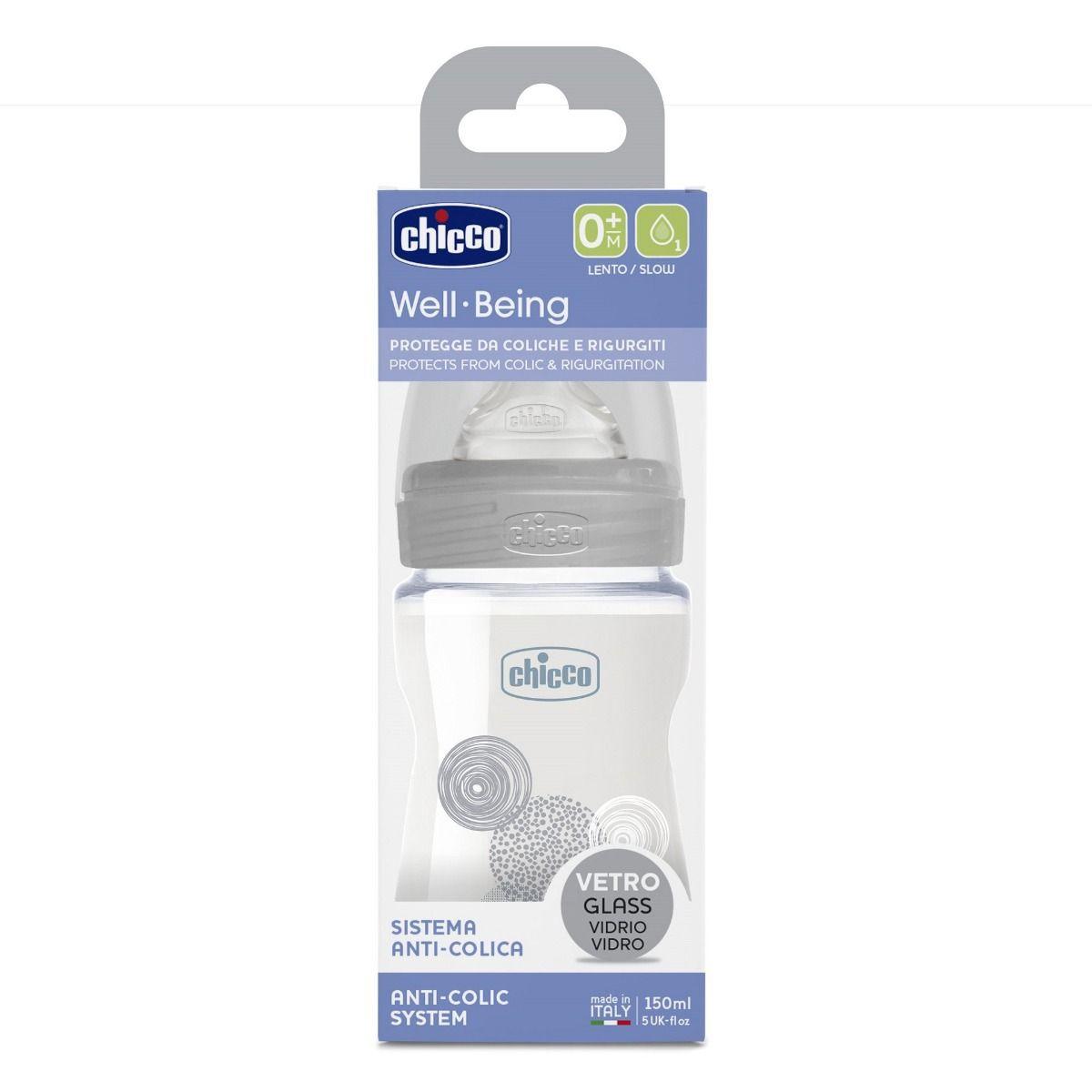 Chicco Well-Being Glass Bottle - Ourkids - Chicco