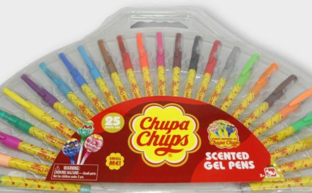 Chupa Chups - Scented Gel Pen - 25pcs - Ourkids - Mega Mix