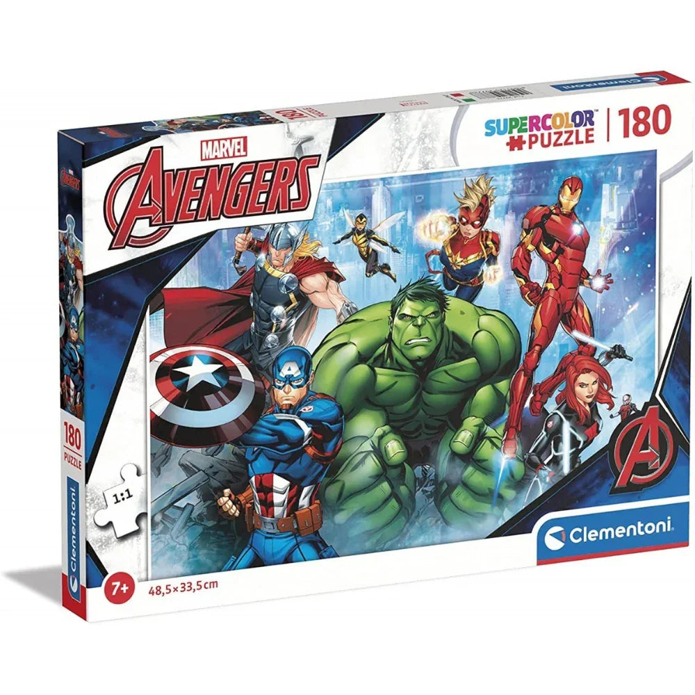 Clementoni Super Color Avengers Puzzle – 180Pcs - Toys