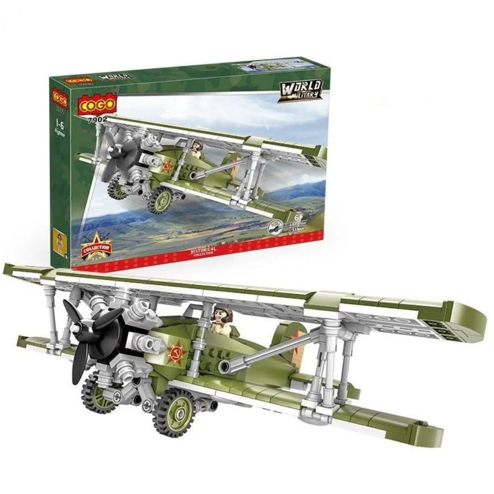 Cogo World Military Fighter Building Blocks Set – 533 Pcs - Toys