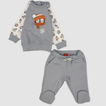 Cold Penguin Long-Sleeved Fleeced Pajama - Ourkids - Junior