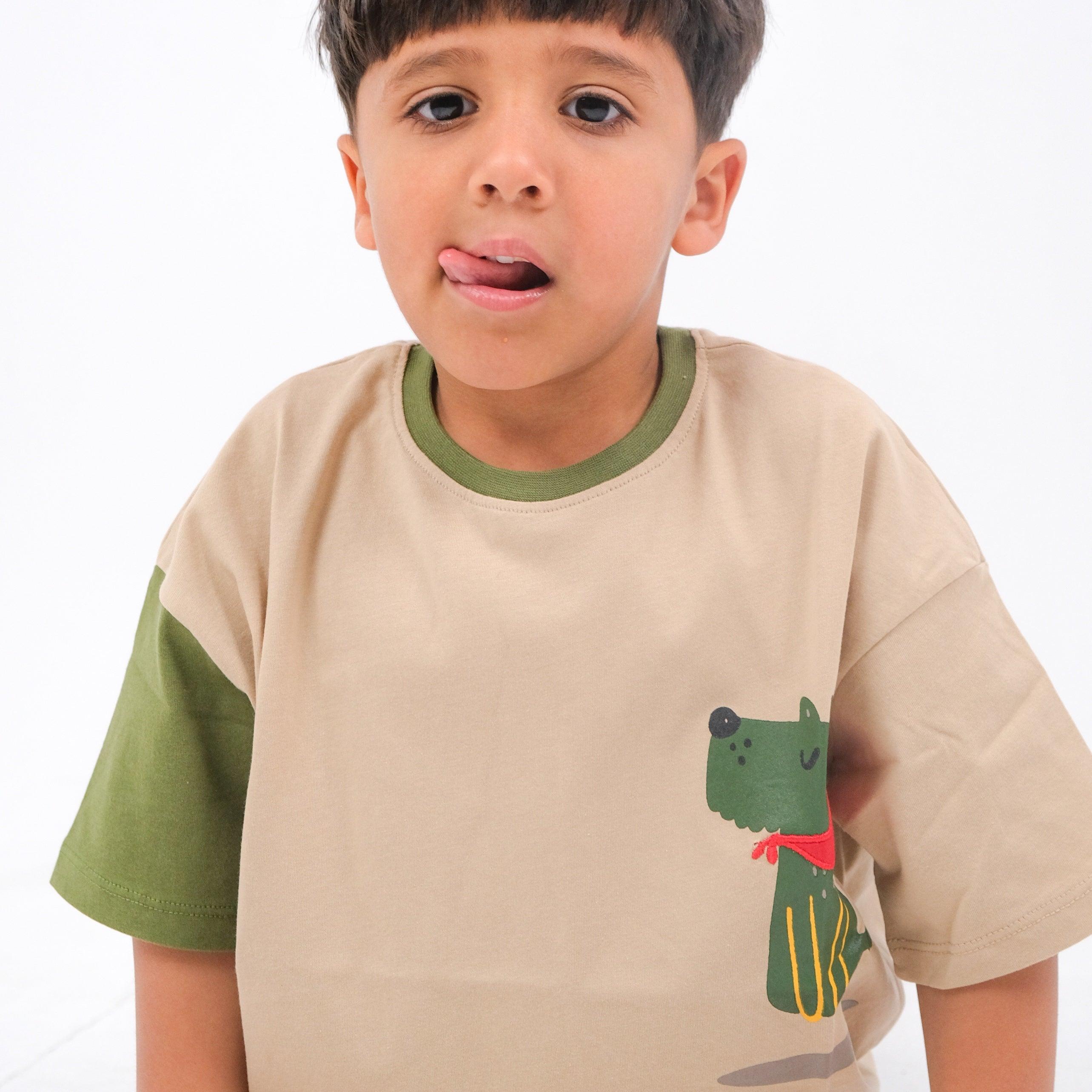 Cold Puppy Short-Sleeved T-Shirt - Ourkids - Playmore