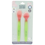 Color Changing Spoon Set 2 PCS +4M - Ourkids - Safari Baby