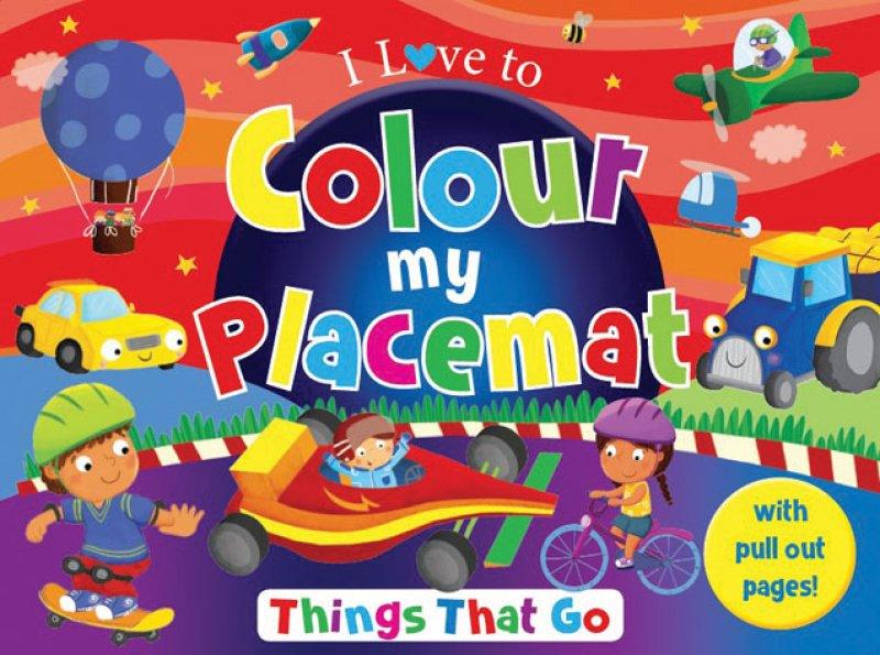 COLOR MY PLACEMAT THINGS THAT GO - Ourkids - OKO