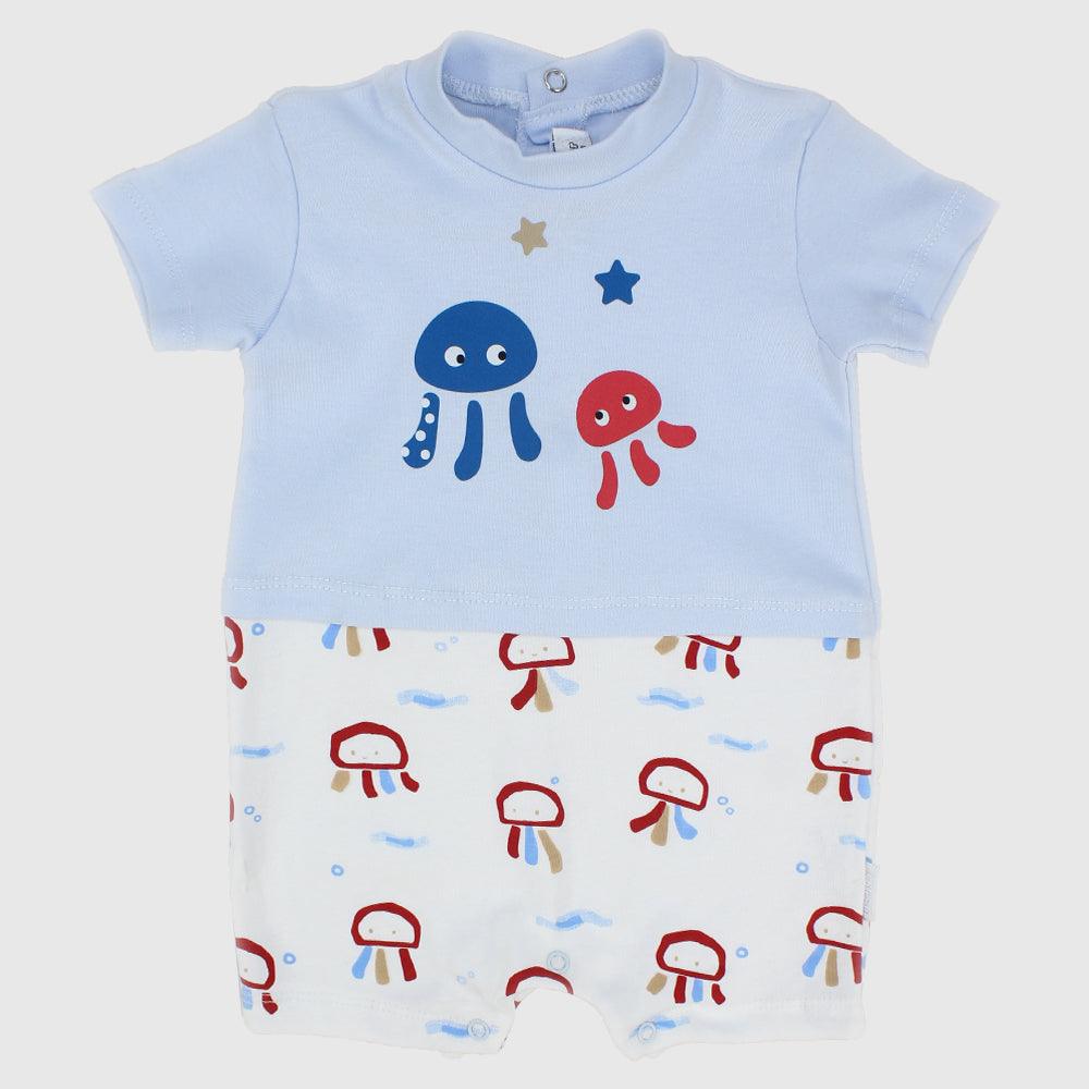 Colorful Jellyfish Short-Sleeved Romper - Ourkids - Bumber