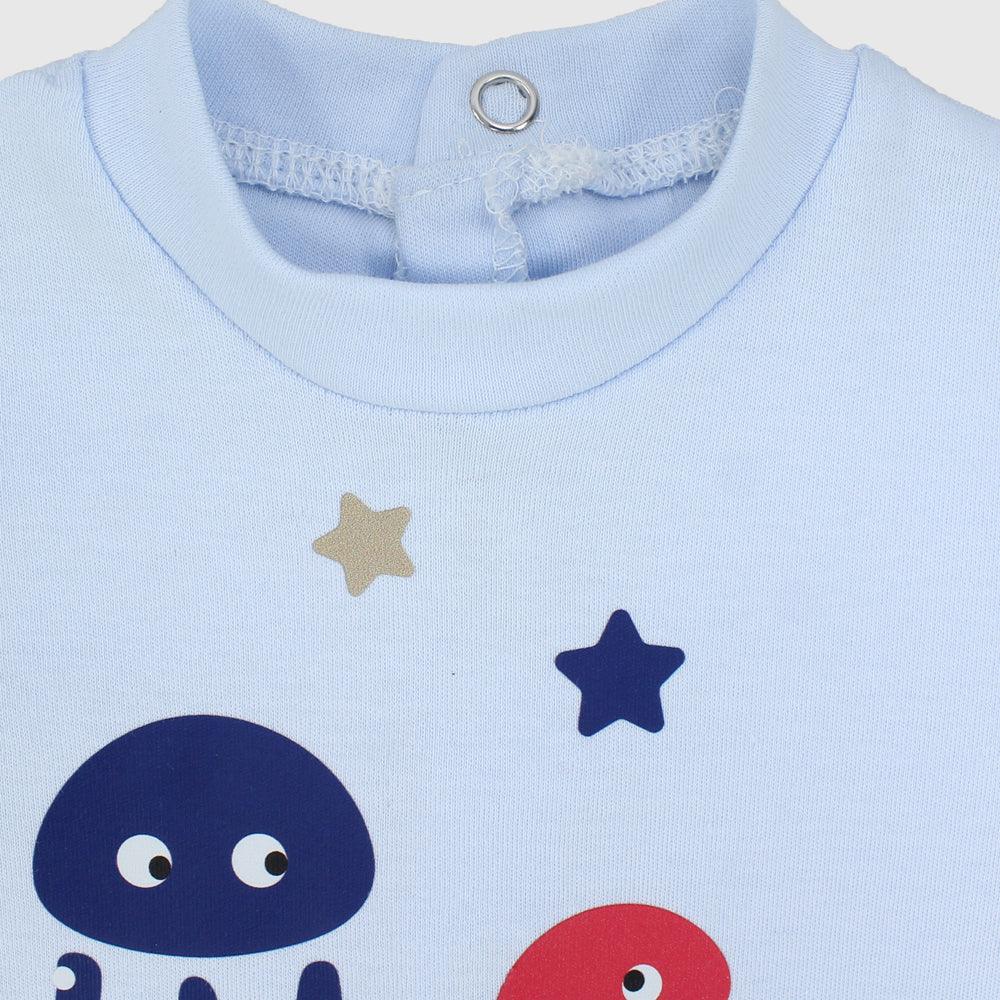 Colorful Jellyfish Short-Sleeved Romper - Ourkids - Bumber