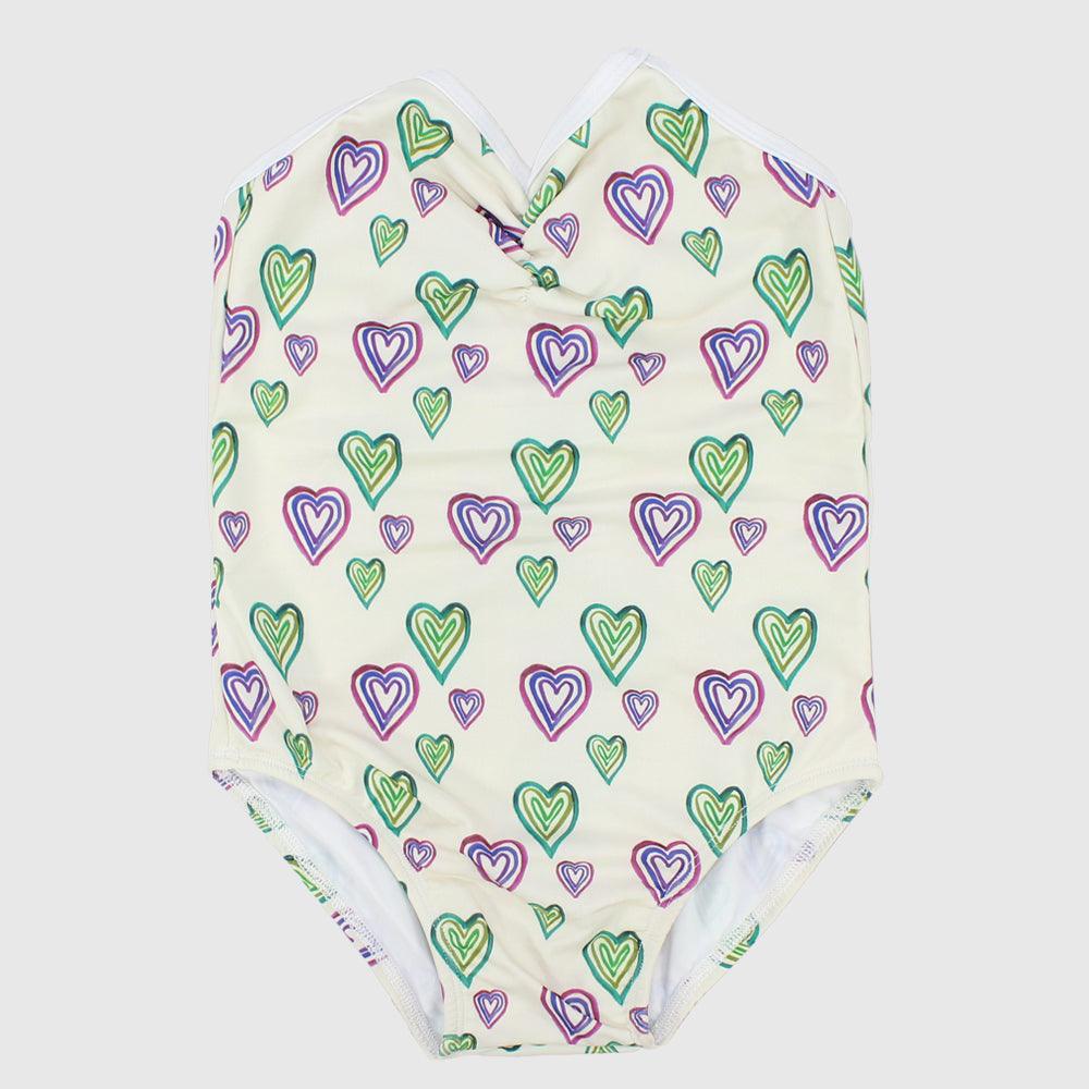 Cool Hearts One-Piece Swim Suit - Ourkids - Dragonfly