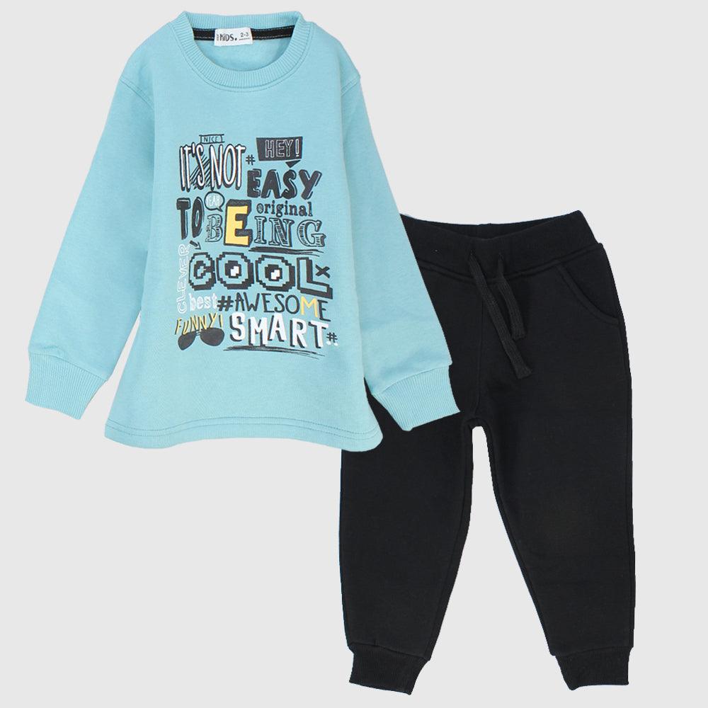 Cool Long-Sleeved Fleeced Pajama - Ourkids - Ourkids