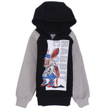 Cool Rabbit Long-Sleeved Fleeced Hooded Pajama - Ourkids - Rosso