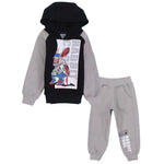 Cool Rabbit Long-Sleeved Fleeced Hooded Pajama - Ourkids - Rosso