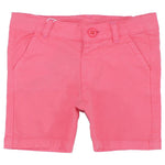 Coral Gabardine Shorts - Ourkids - Playmore