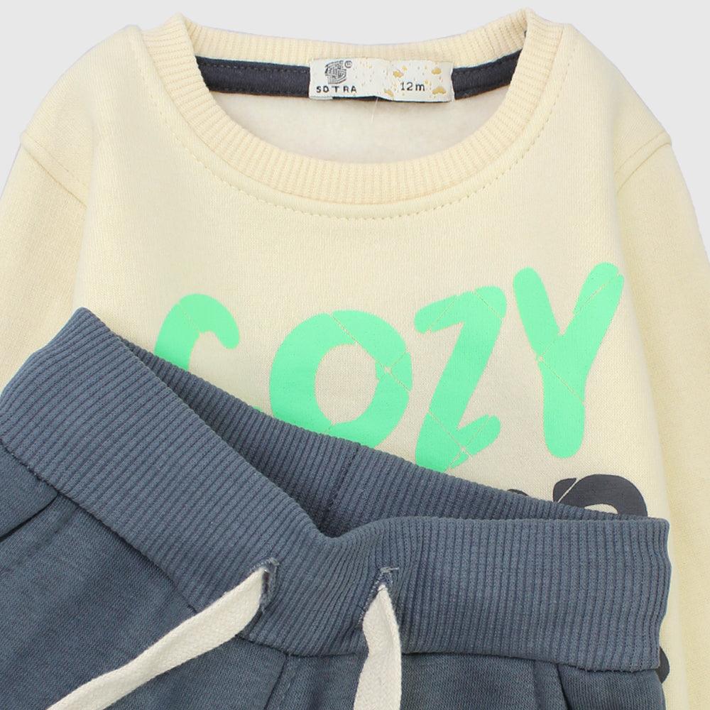 Cozy Winter Vibes Long-Sleeved Fleeced Pajama - Ourkids - Sotra