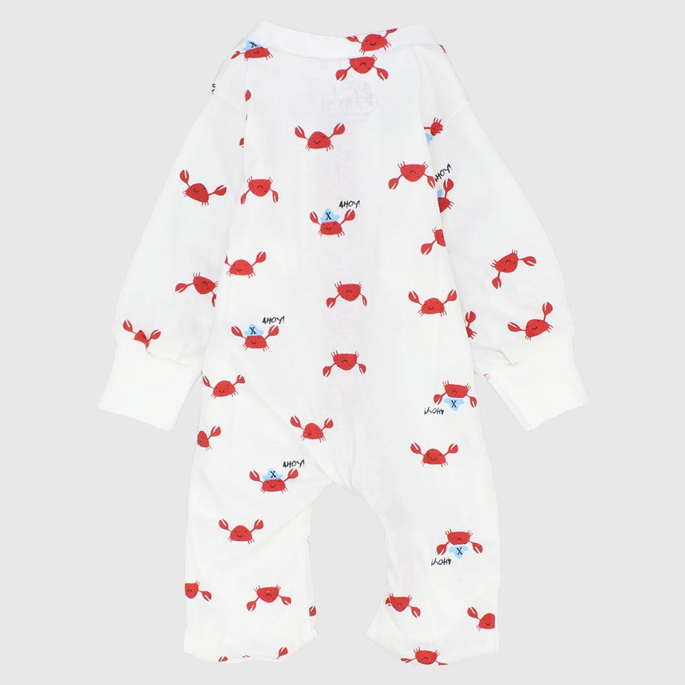 Craby Long-Sleeved Baby Footie - Ourkids - JOKY