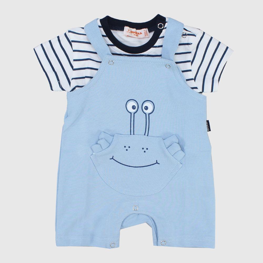 Craby Striped Romper - Ourkids - Quokka