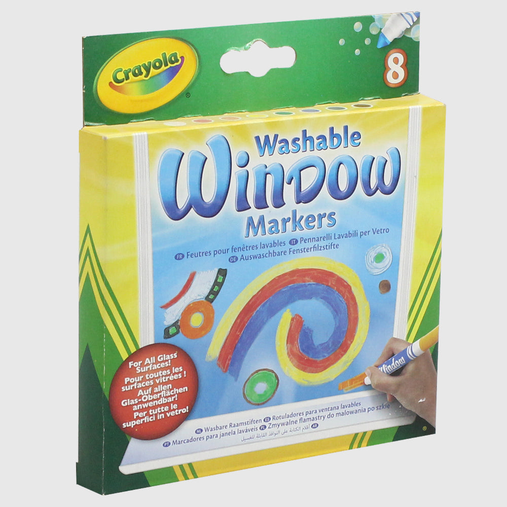 Crayola Washable Window Markers (8 PCS) - Ourkids - Crayola