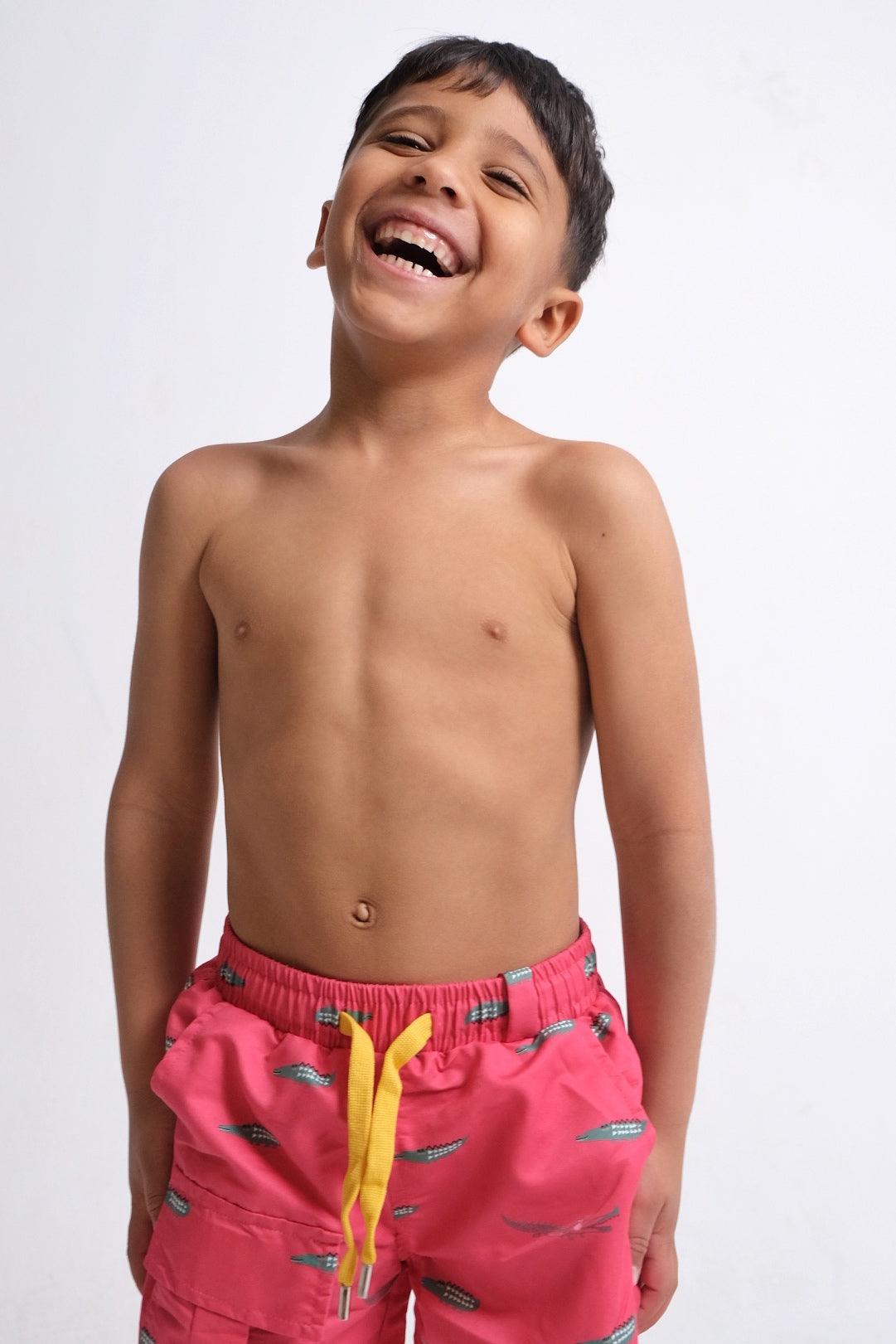 Crocodiles Coral Swim Suit - Ourkids - Playmore