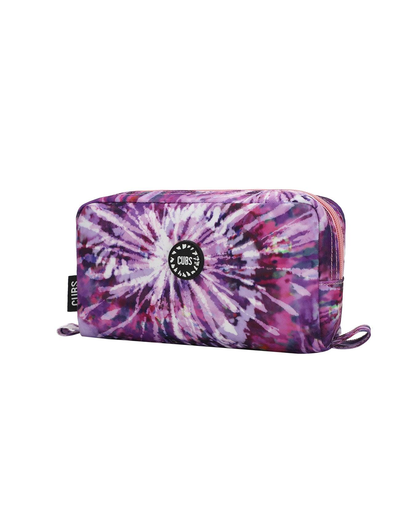 Cubs All Purple Tie Dye Pencil Case - Ourkids - Cubs