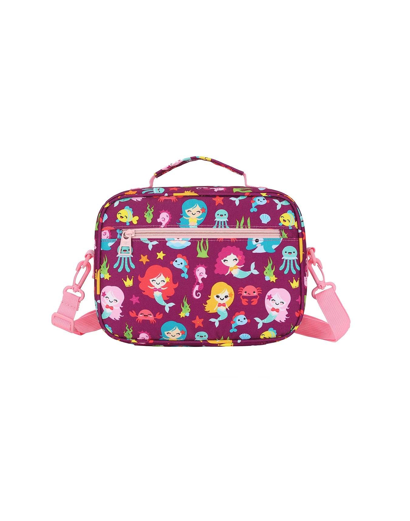 Cubs Baby Mermaid Purple Classic Lunch Bag With Shoulder Strap - Ourkids - Cubs