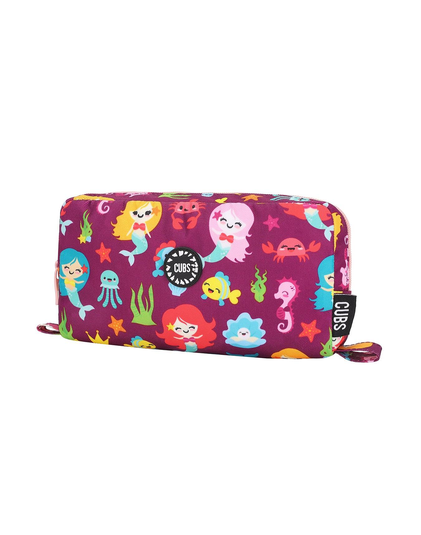 Cubs Baby Mermaid Purple Pencil Case - Ourkids - Cubs