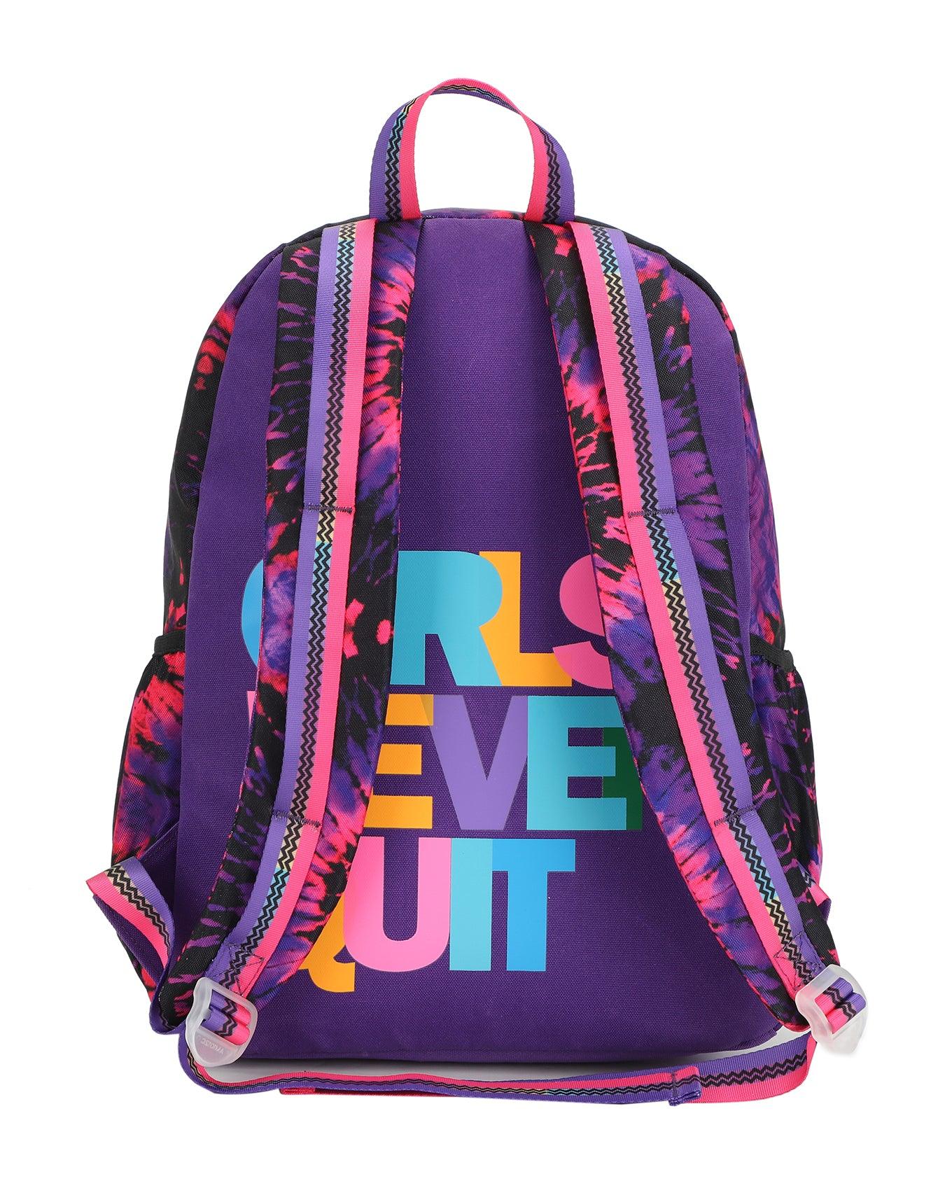 Cubs Black And Purple Tie Dye High School Backpack - Ourkids - Cubs