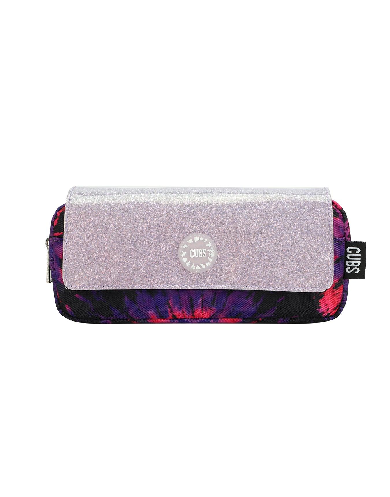 Cubs Black and Purple Tie Dye High School Pencil Case - Ourkids - Cubs