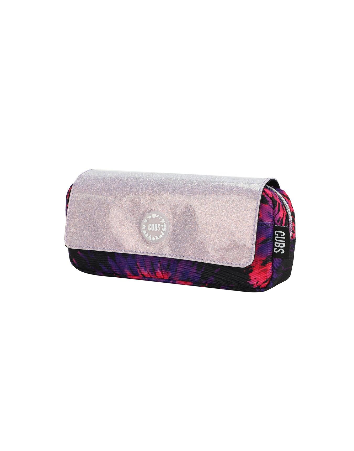 Cubs Black and Purple Tie Dye High School Pencil Case - Ourkids - Cubs