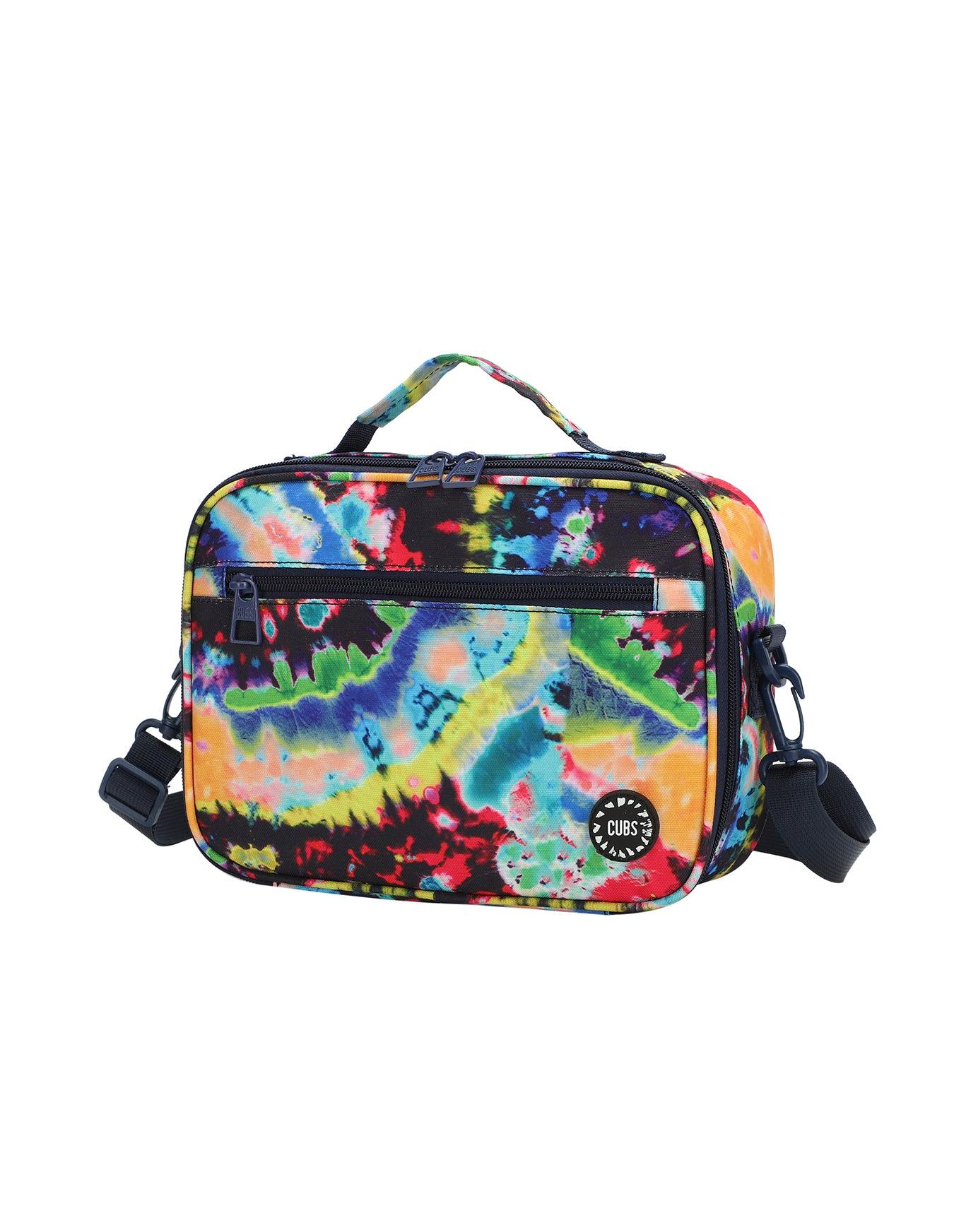 Cubs Black Tie Dye Swirls Cross Body Lunch Bag - Ourkids - Cubs