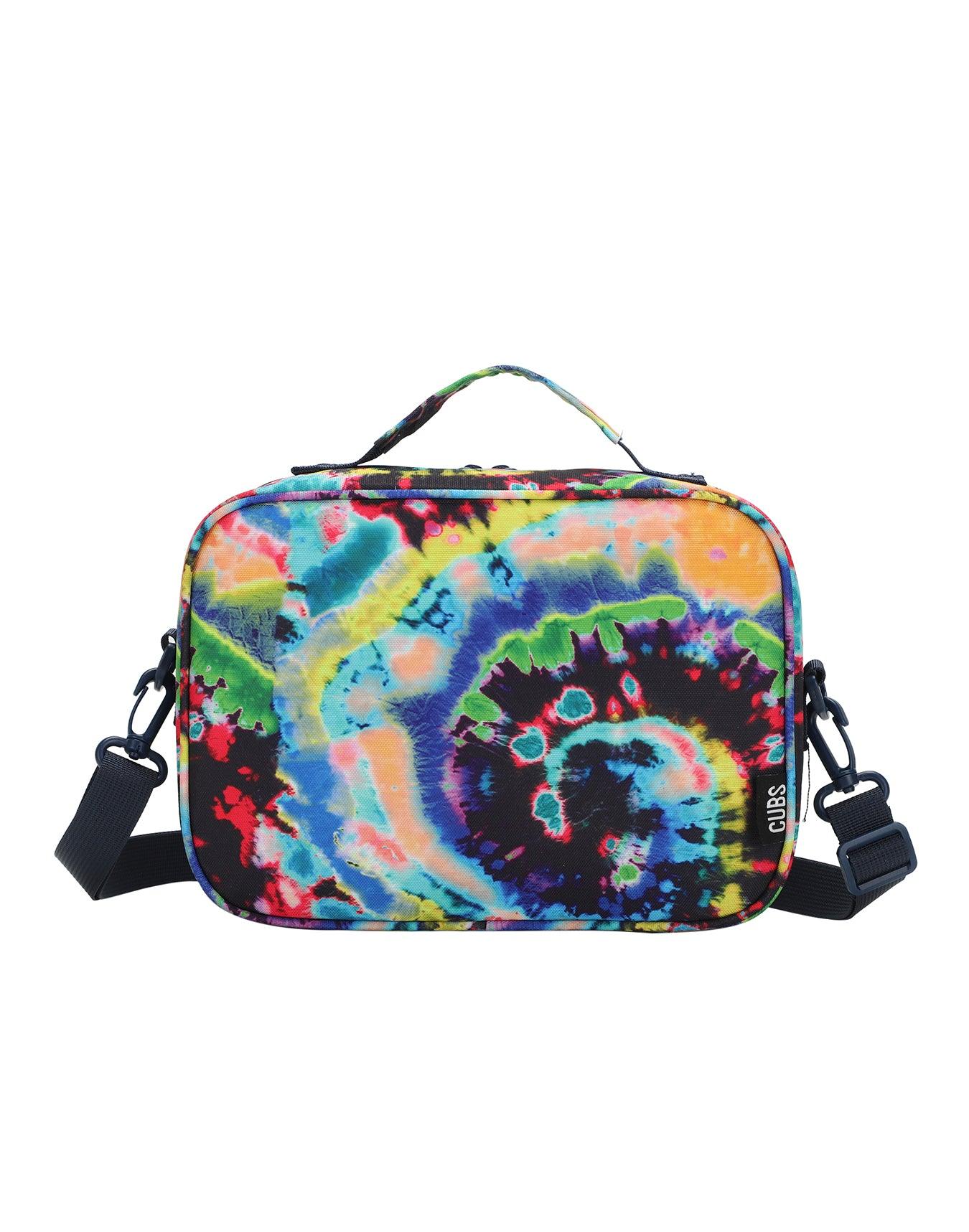 Cubs Black Tie Dye Swirls Cross Body Lunch Bag - Ourkids - Cubs