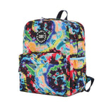 Cubs Black Tie Dye Swirls Junior Student Backpack - Ourkids - Cubs