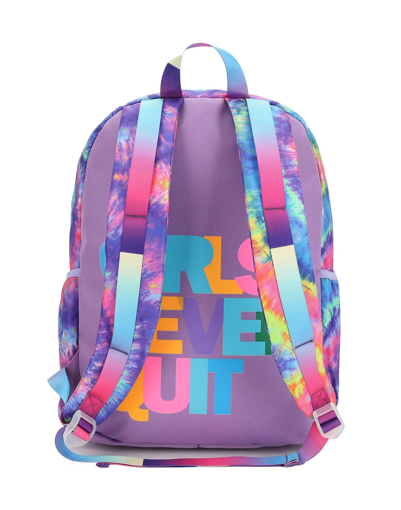 Cubs Blue And Purple Tie Dye High School Backpack - Ourkids - Cubs