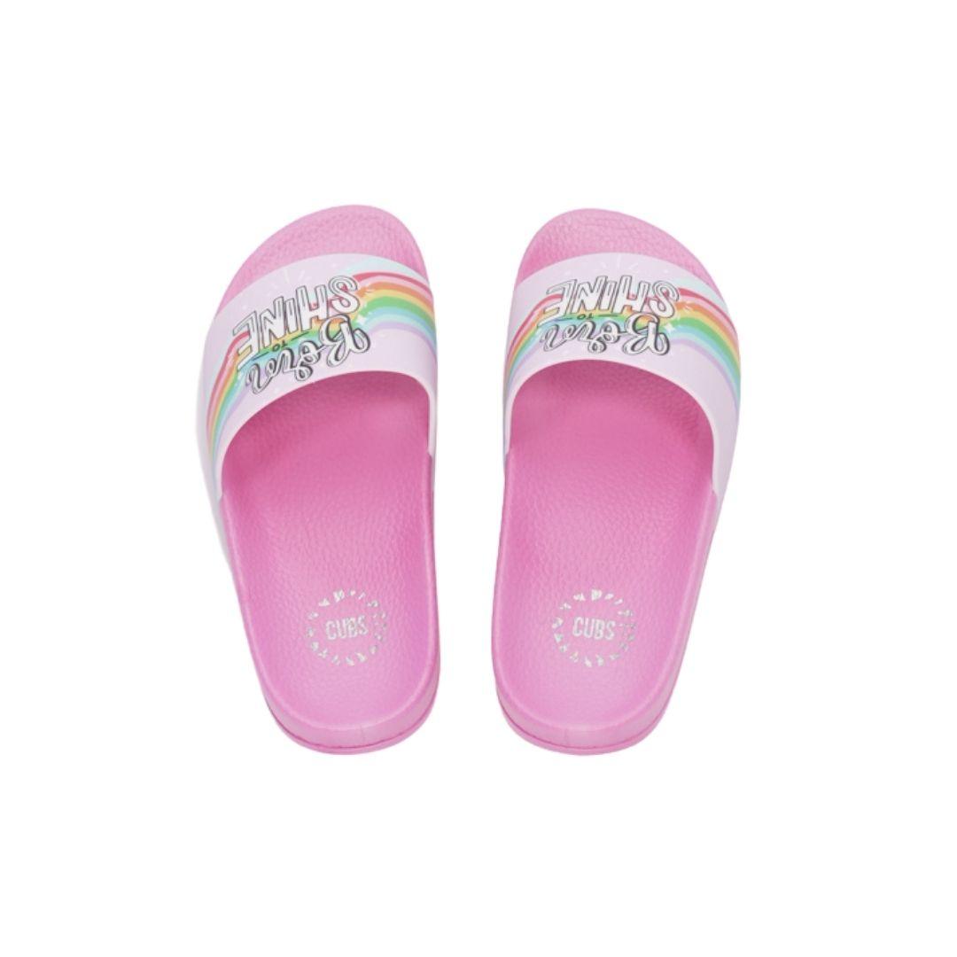 Cubs Born To Shine Pink Girls Slide - Ourkids - Cubs