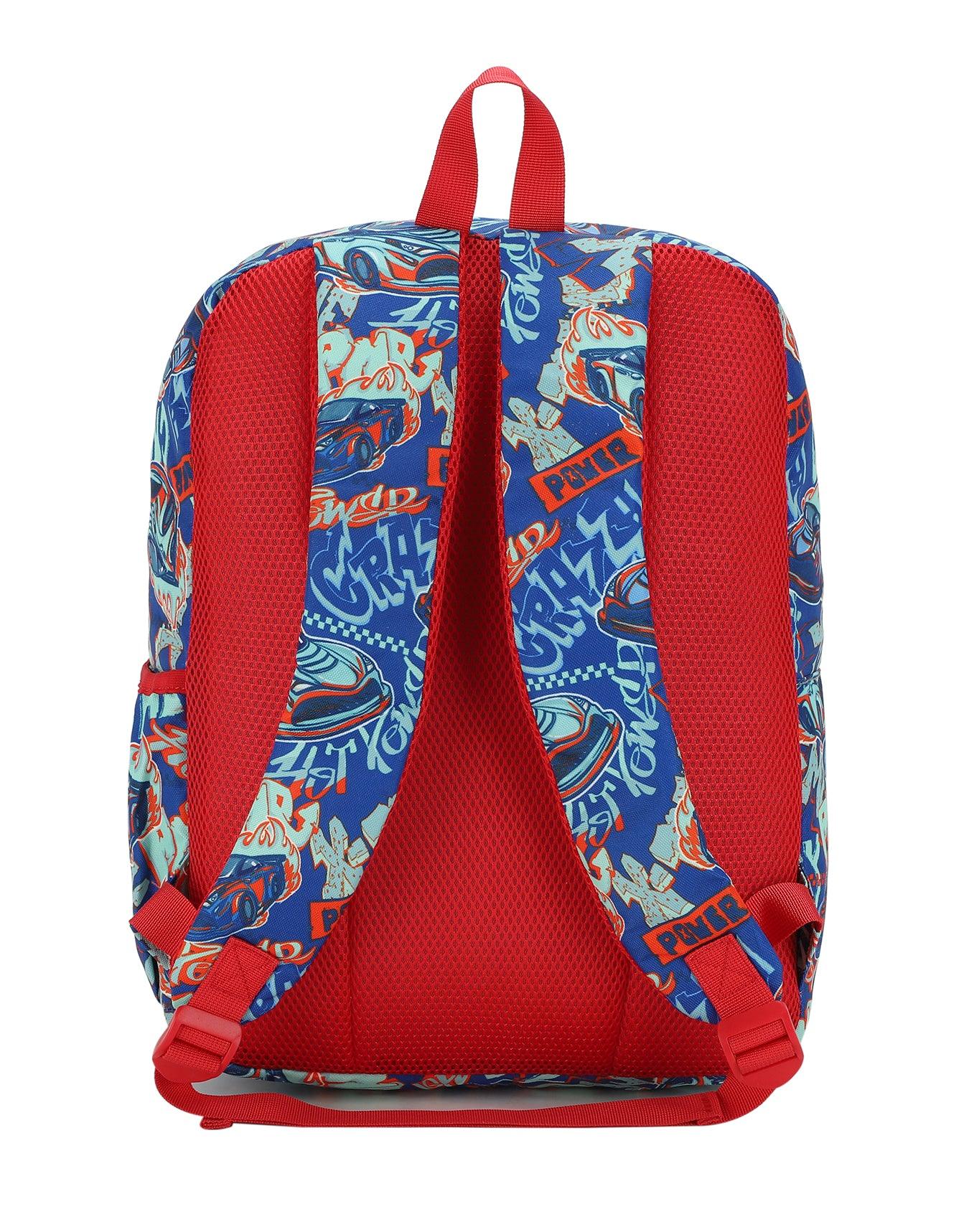 Cubs Car Flames Junior Student Backpack - Ourkids - Cubs