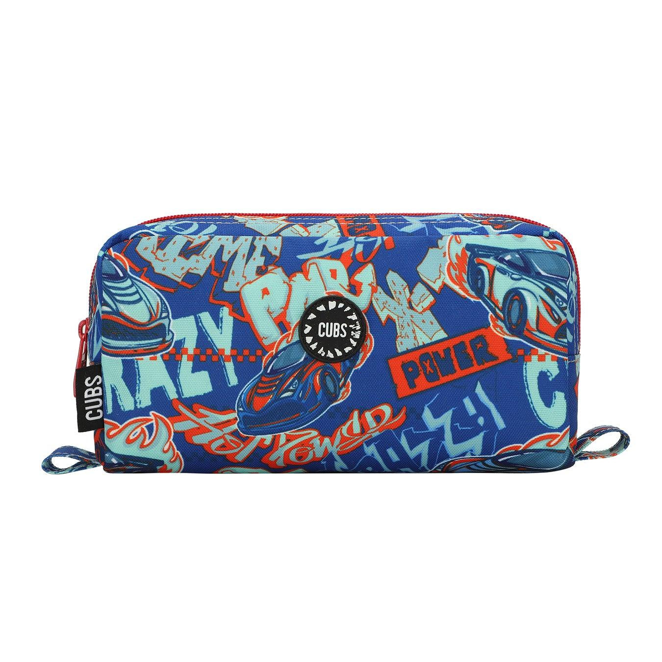 Cubs Car Flames Pencil Case - Ourkids - Cubs