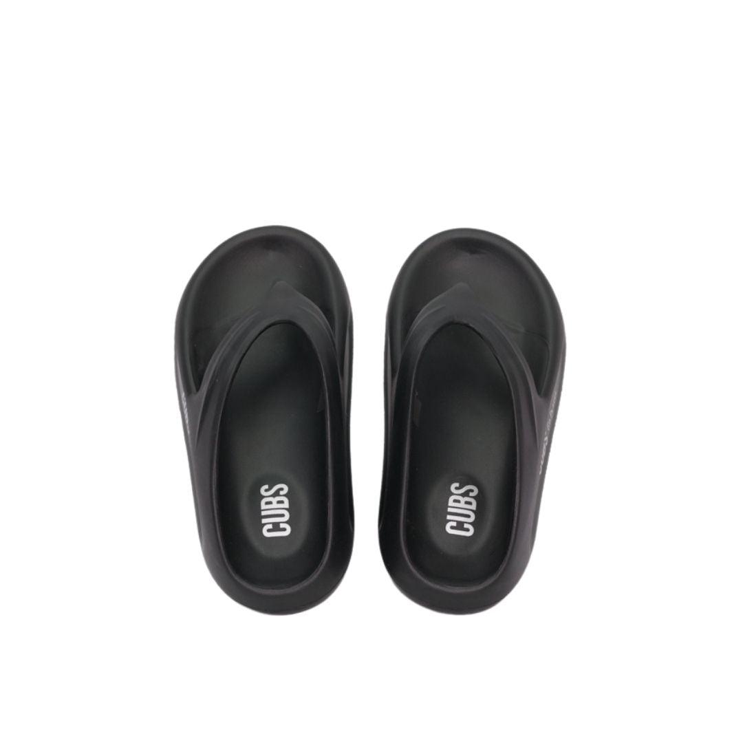 Cubs Chunky high Platform Flip Flop (Black) - Ourkids - Cubs