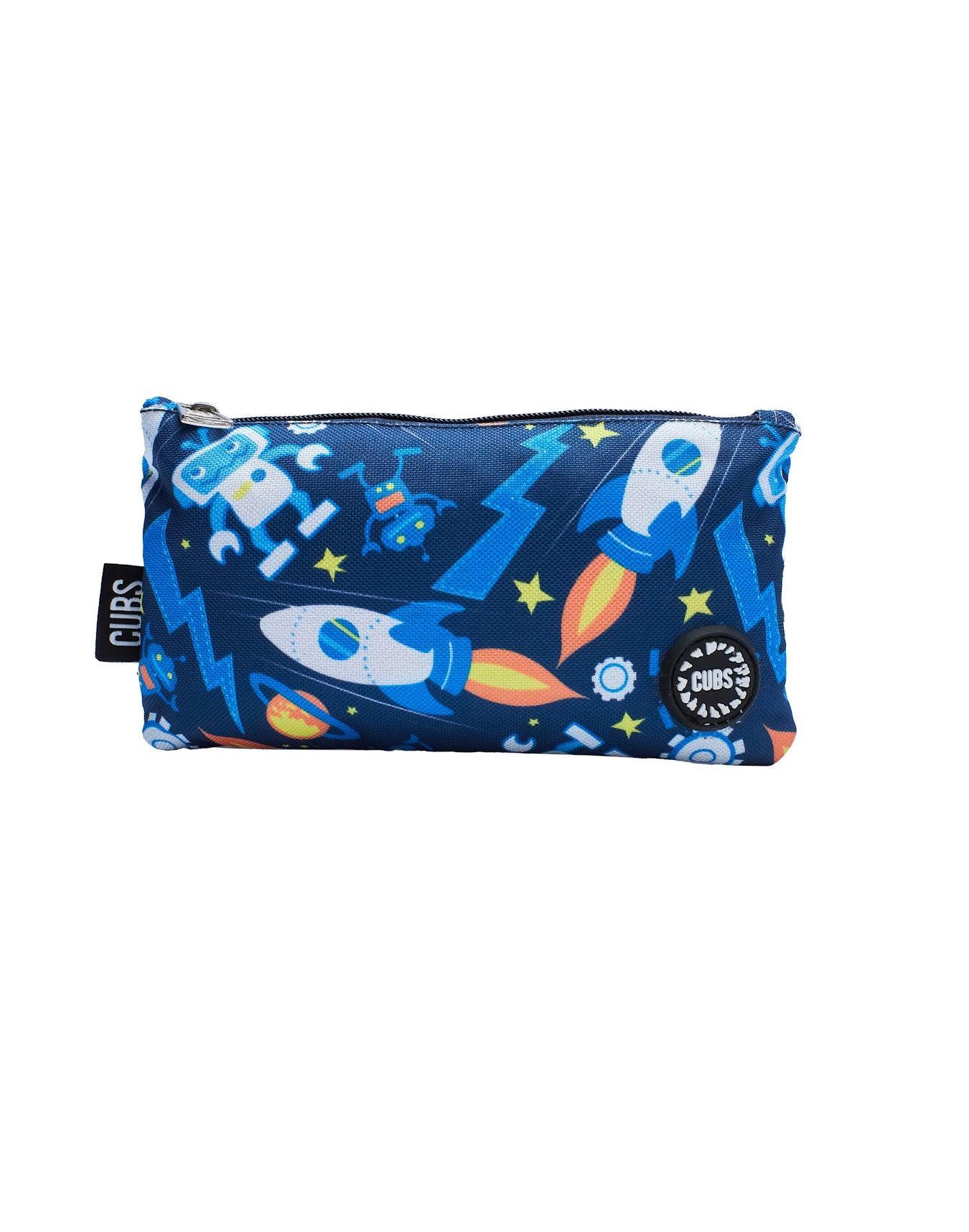 CUBS CLASSIC ROBOT SPACE BIG AND BASIC PENCIL CASE - Ourkids - Cubs