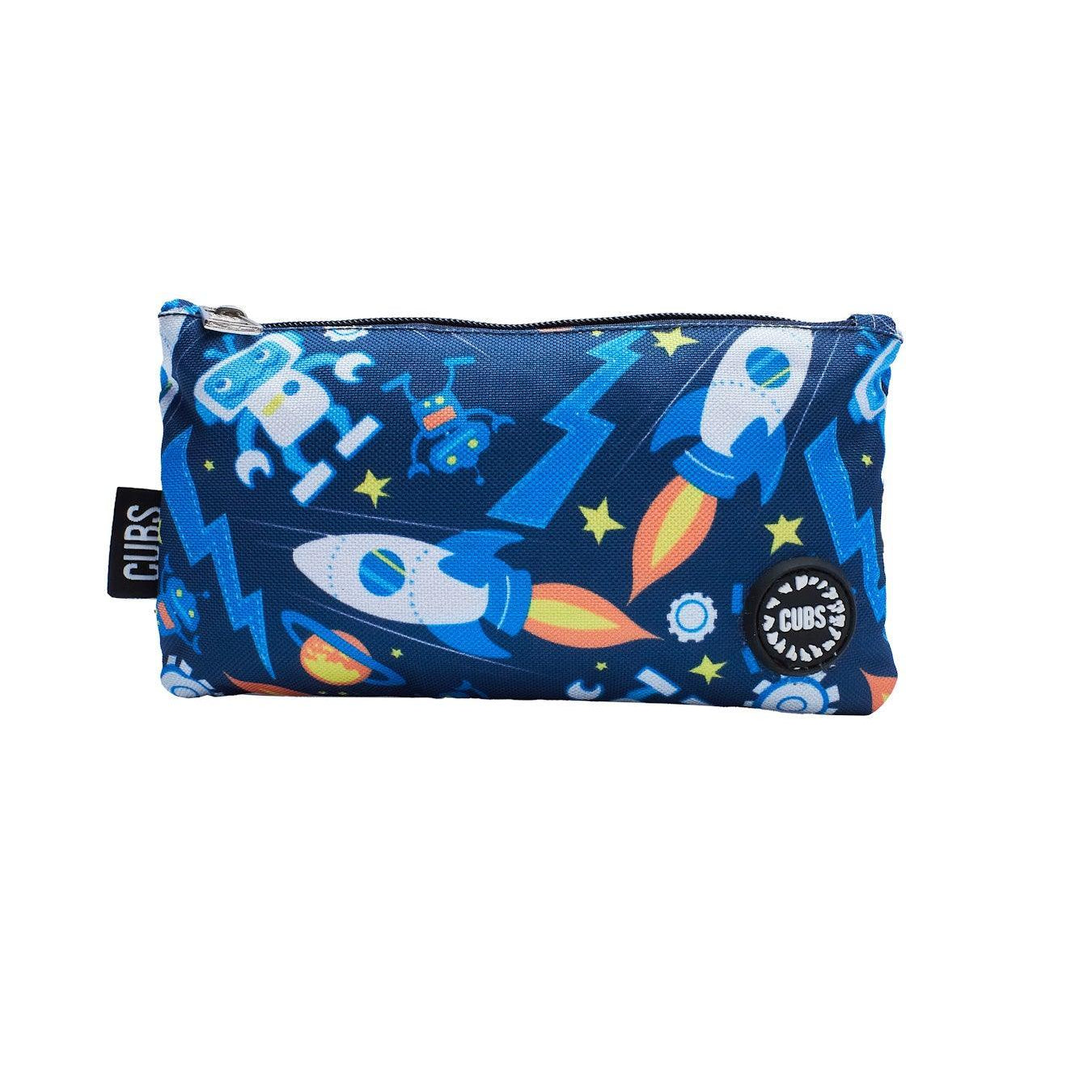 CUBS CLASSIC ROBOT SPACE BIG AND BASIC PENCIL CASE - Ourkids - Cubs