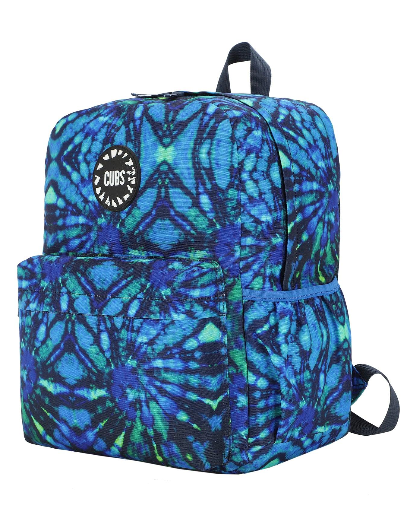 Cubs Deep Blue Tie Dye Junior Student Backpack - Ourkids - Cubs