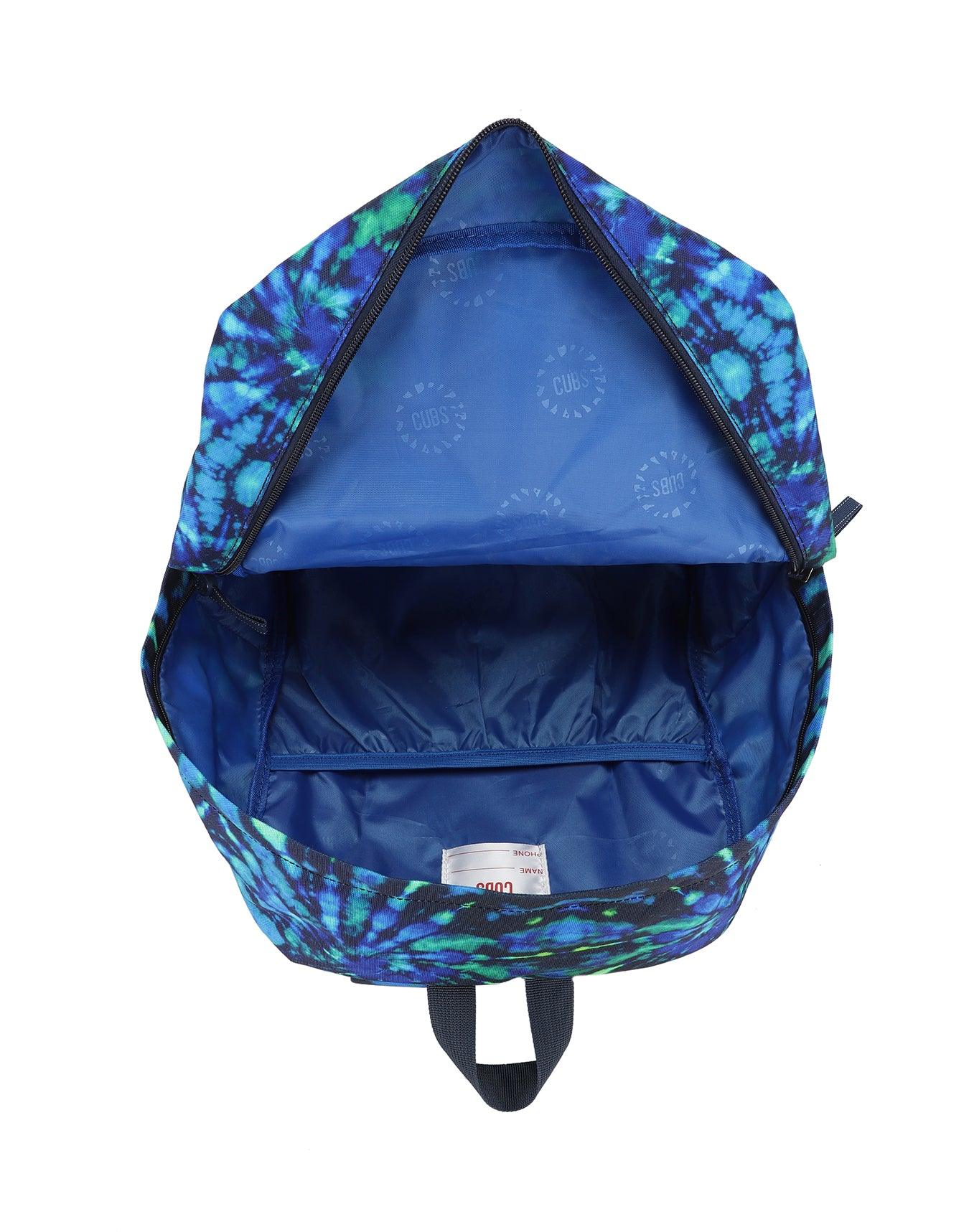 Cubs Deep Blue Tie Dye Junior Student Backpack - Ourkids - Cubs