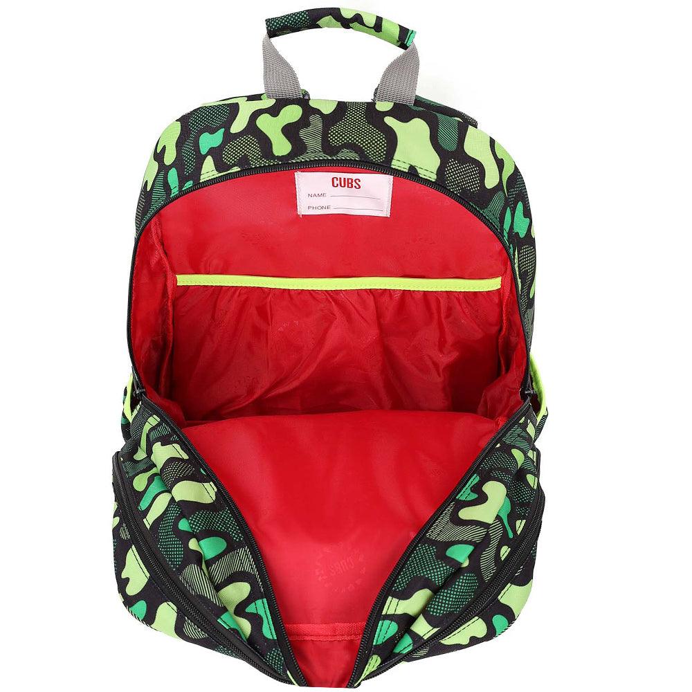 CUBS FOOTBALL GREEN CAMO HARD TOP BACKPACK - Ourkids - Cubs