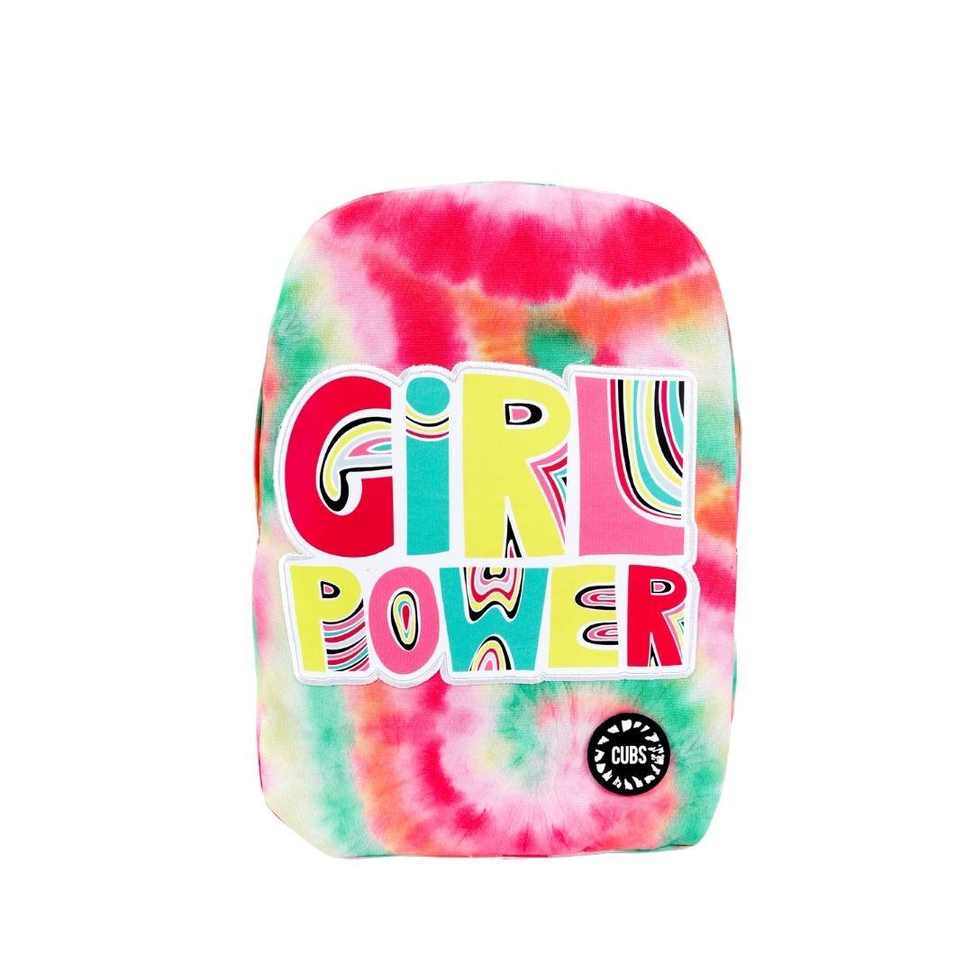 Cubs Girl Power Tie Dye Big & Basic Backpack - Ourkids - Cubs