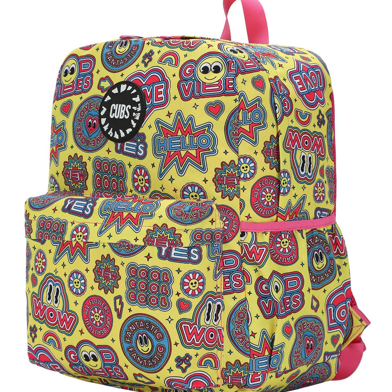 Cubs Good Vibes And Smiles Junior Student Backpack - Ourkids - Cubs