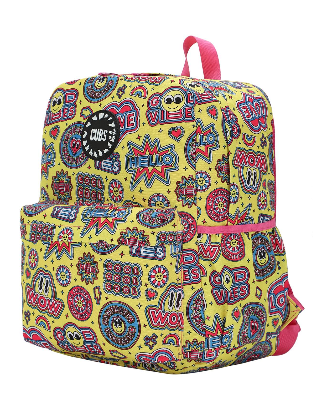 Cubs Good Vibes And Smiles Junior Student Backpack - Ourkids - Cubs