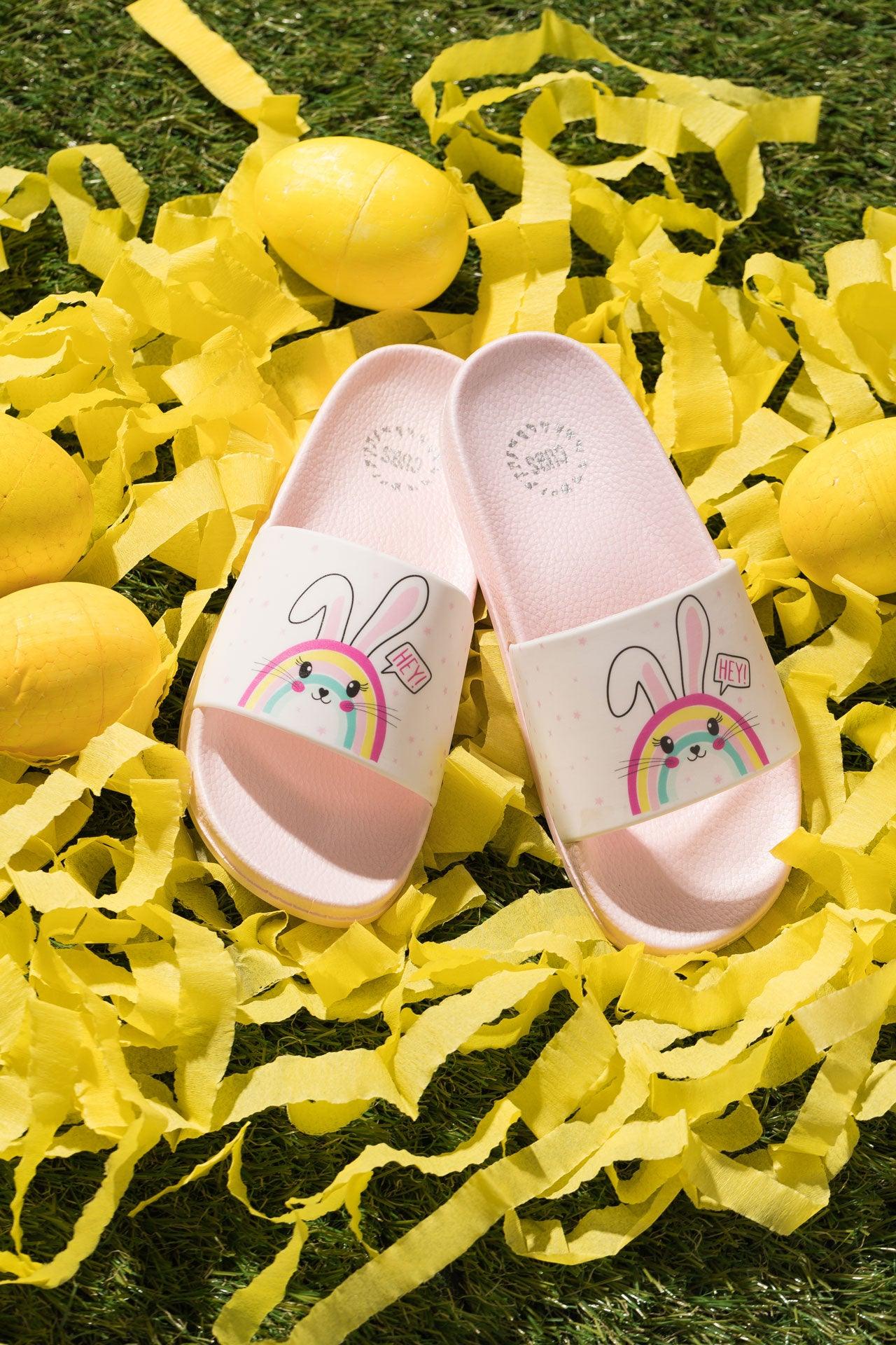 Cubs Hey Bunny Baby Pink Girls Slide - Ourkids - Cubs