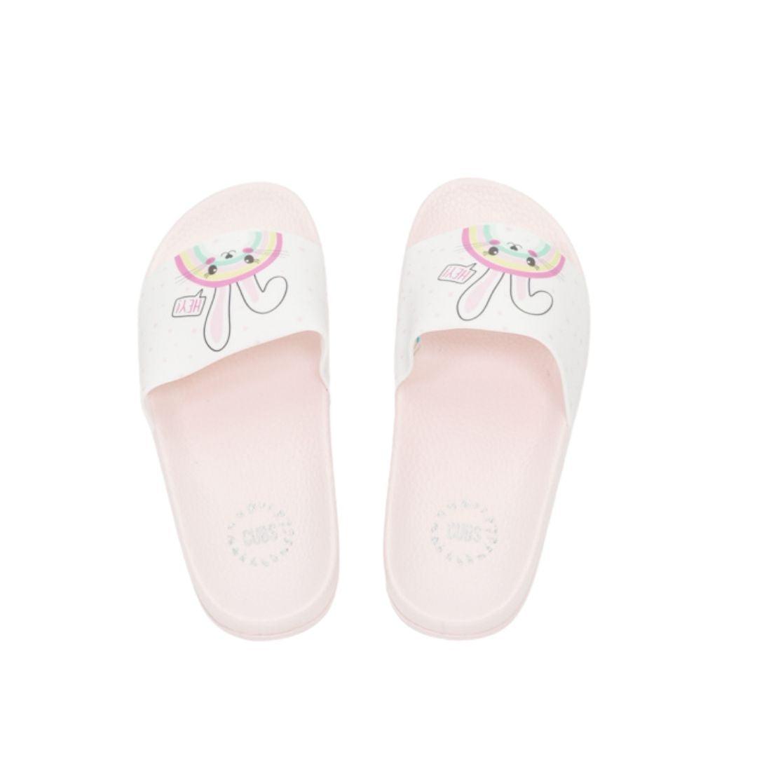 Cubs Hey Bunny Baby Pink Girls Slide - Ourkids - Cubs