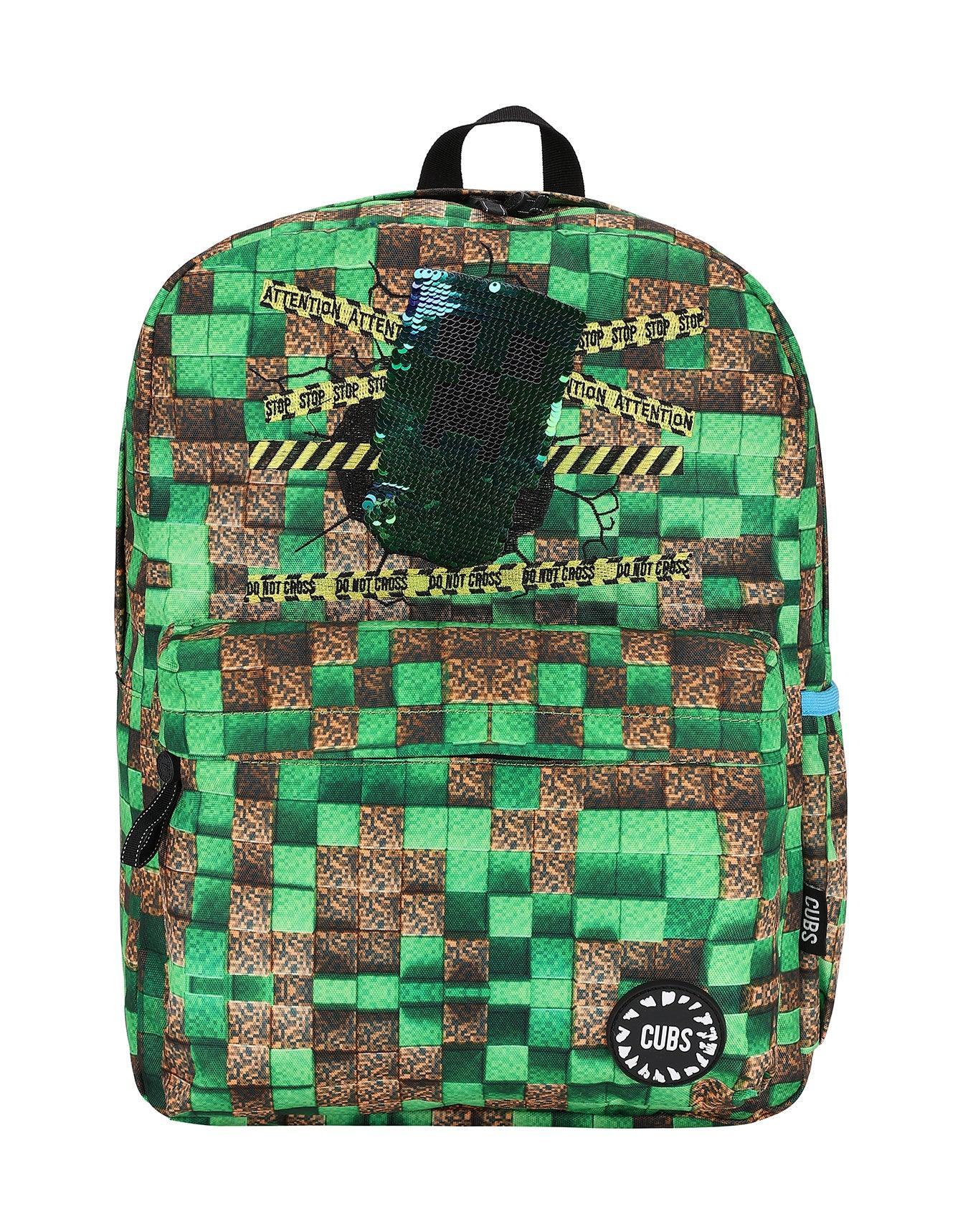 CUBS JUNIOR STUDENT BACKPACK MINE CRAFT SEQUIN - Ourkids - Cubs