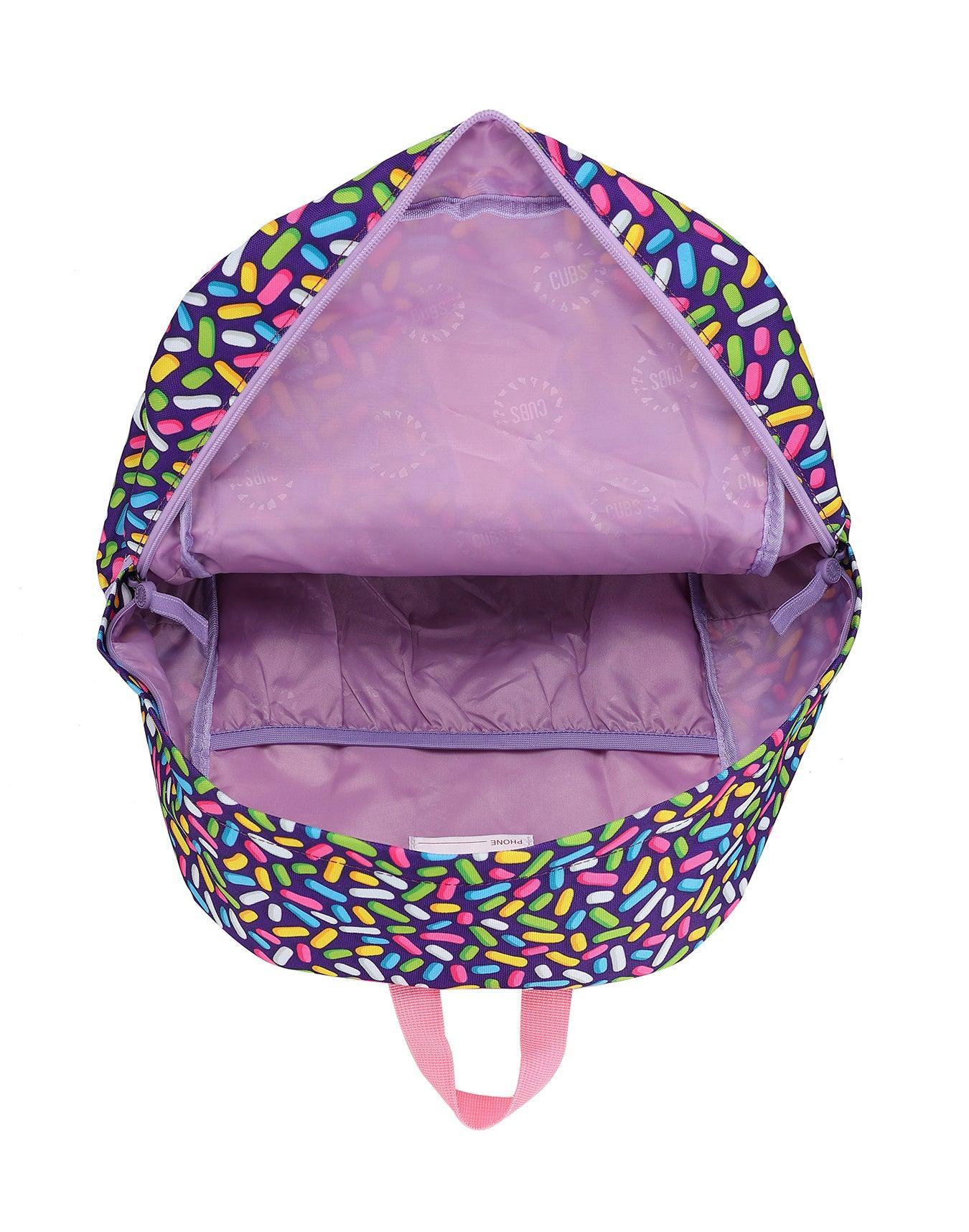 CUBS JUNIOR STUDENT BACKPACK PURPLE ICE CREAM - Ourkids - Cubs