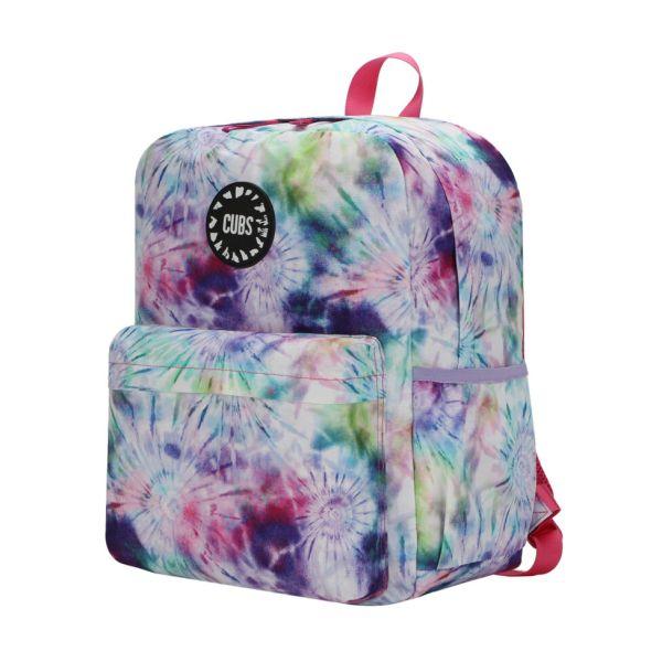 Cubs Lavender Tie Dye Junior Student Backpack - Ourkids - Cubs