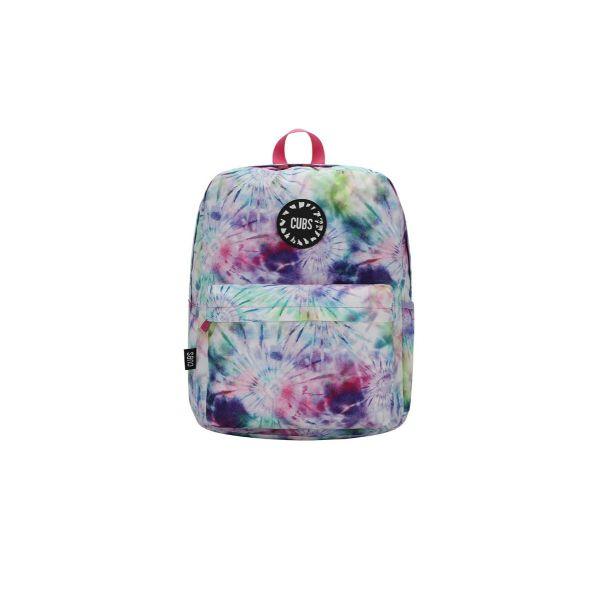 Cubs Lavender Tie Dye Junior Student Backpack - Ourkids - Cubs