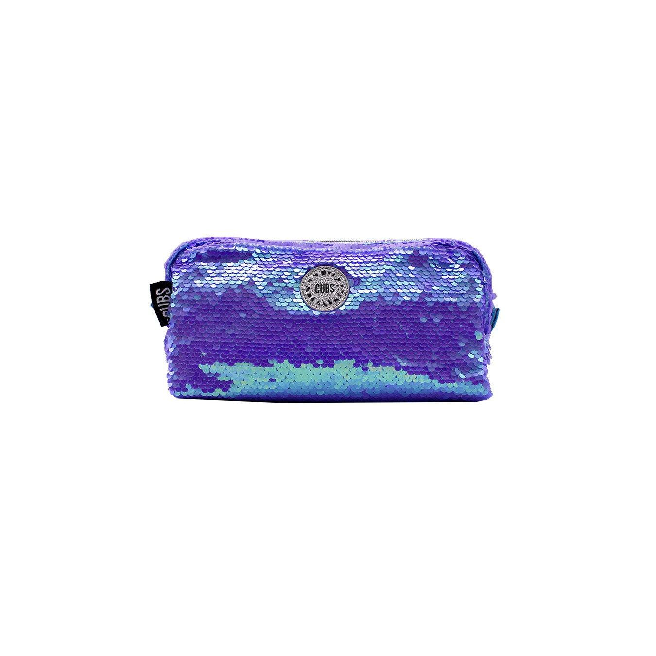 Cubs Mermaid Blue Sequin Pencil Case - Ourkids - Cubs